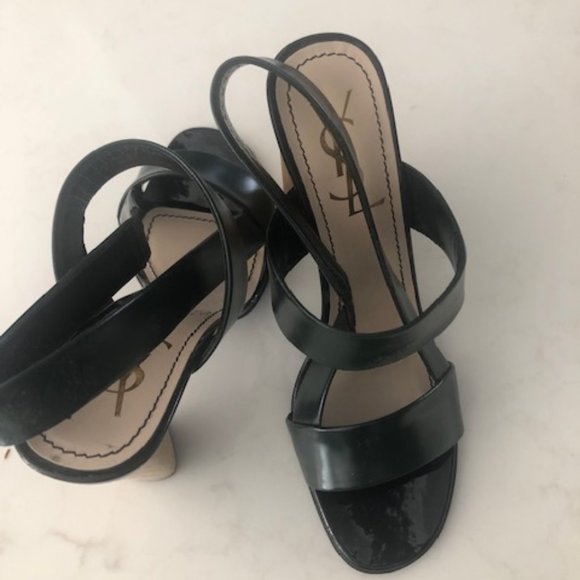 YSL Leather open toe heels - Picture 4 of 6